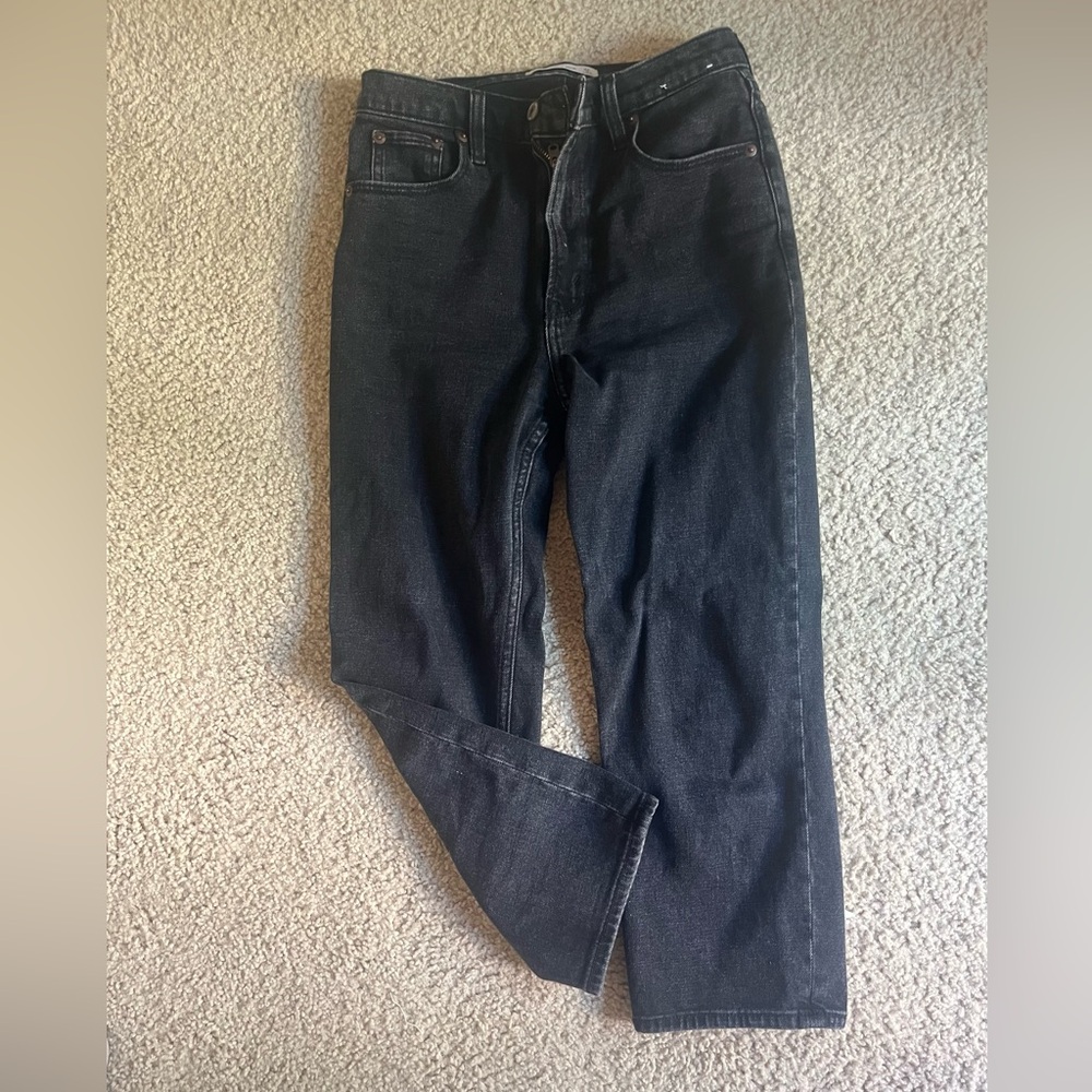 Abercrombie & Fitch Black Straight Ankle Jeans